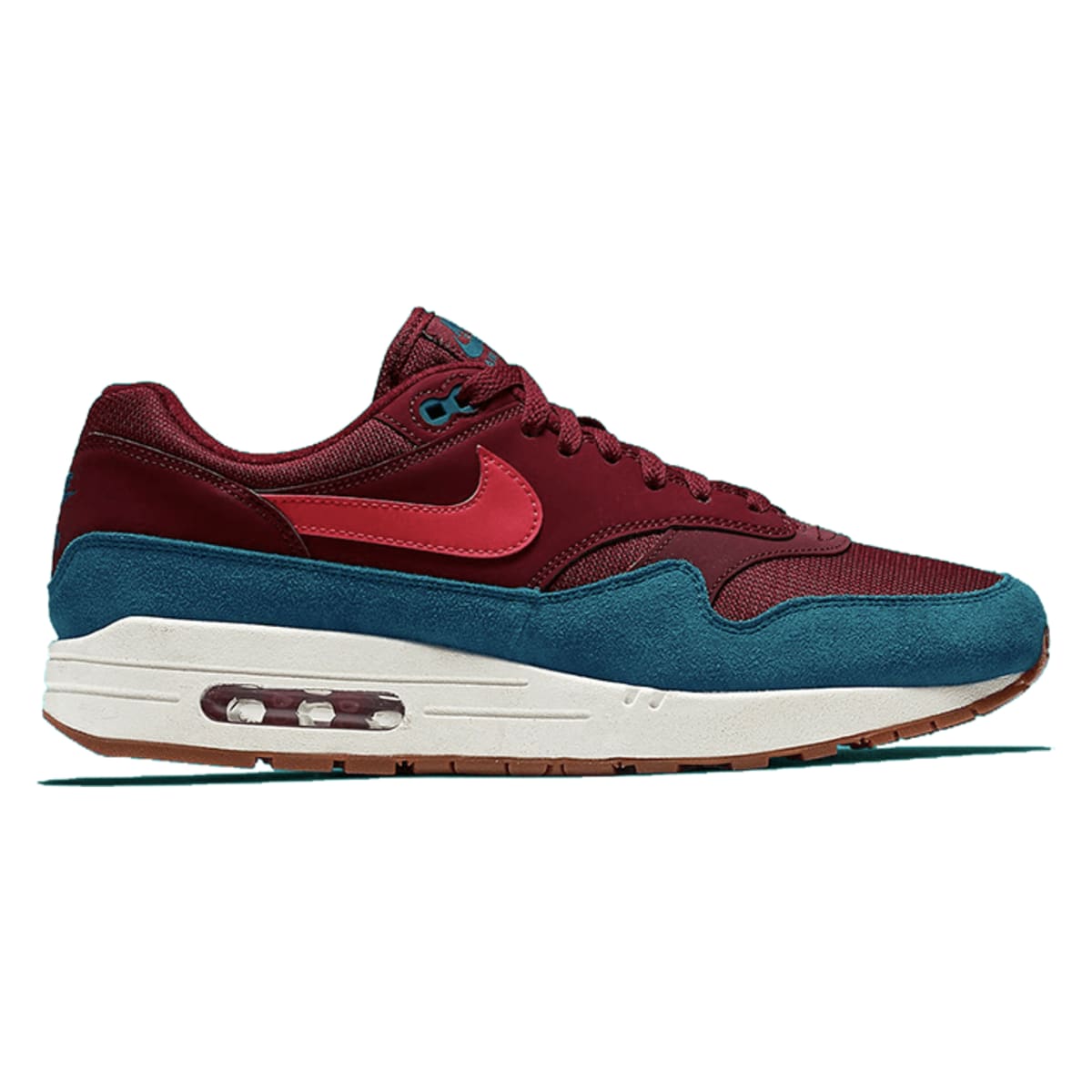 Nike Air Max 1 Teal Burgundy AH8145 601 Sneaker Squad