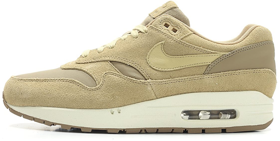 Nike Air Max 1 Premium Leather PRM Khaki/Team Gold-Mushroom-Sail
