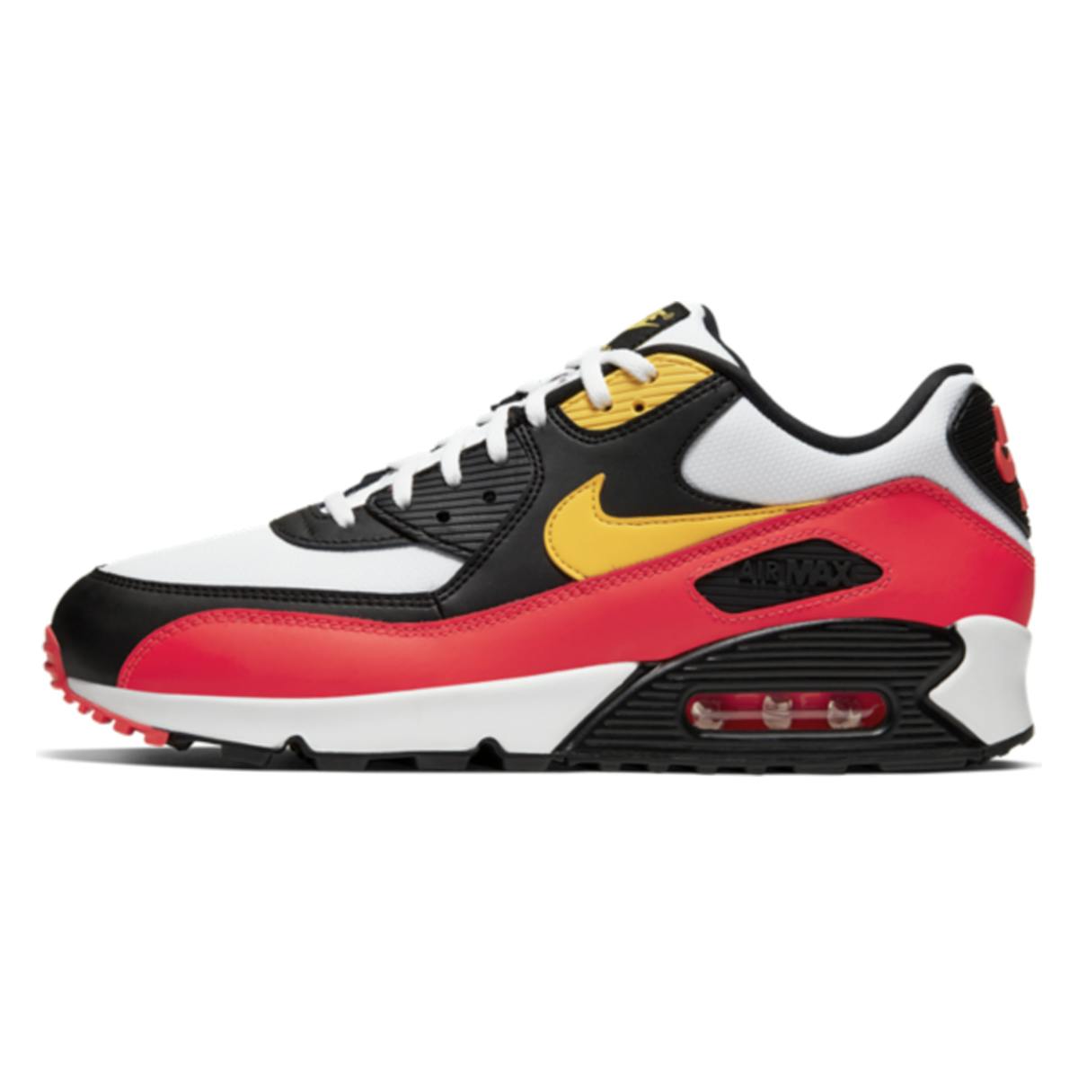 Nike Air Max 90 White Yellow Black Crimson
