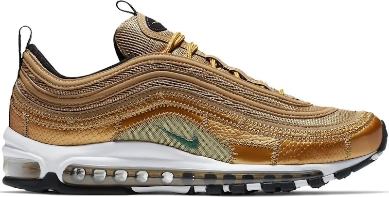 Nike Air Max 97 Christiano Ronaldo CR7 Golden Patchwork Metallic Gold