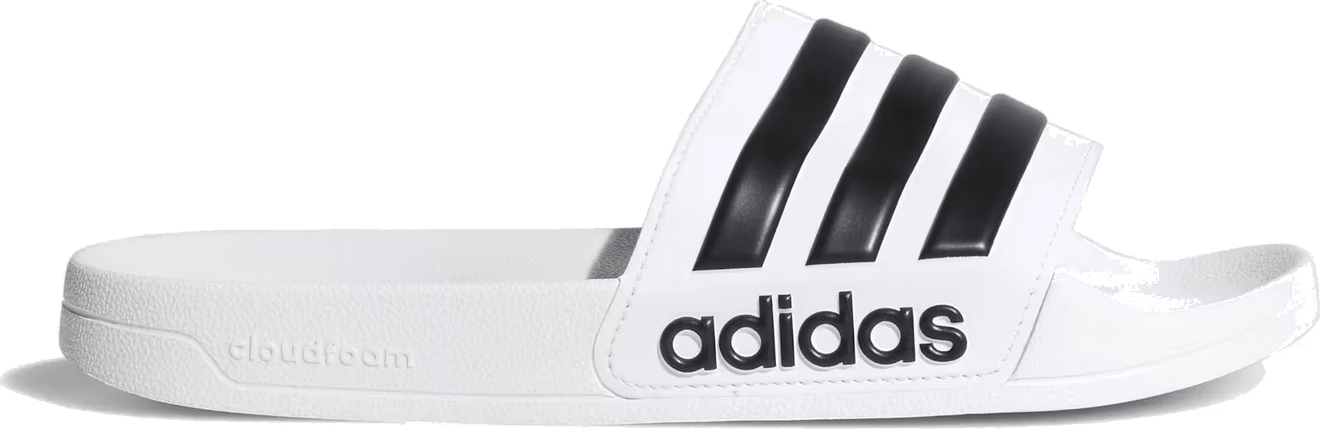 adidas Adilette Cloudfoam Slides Cloud White Core Black