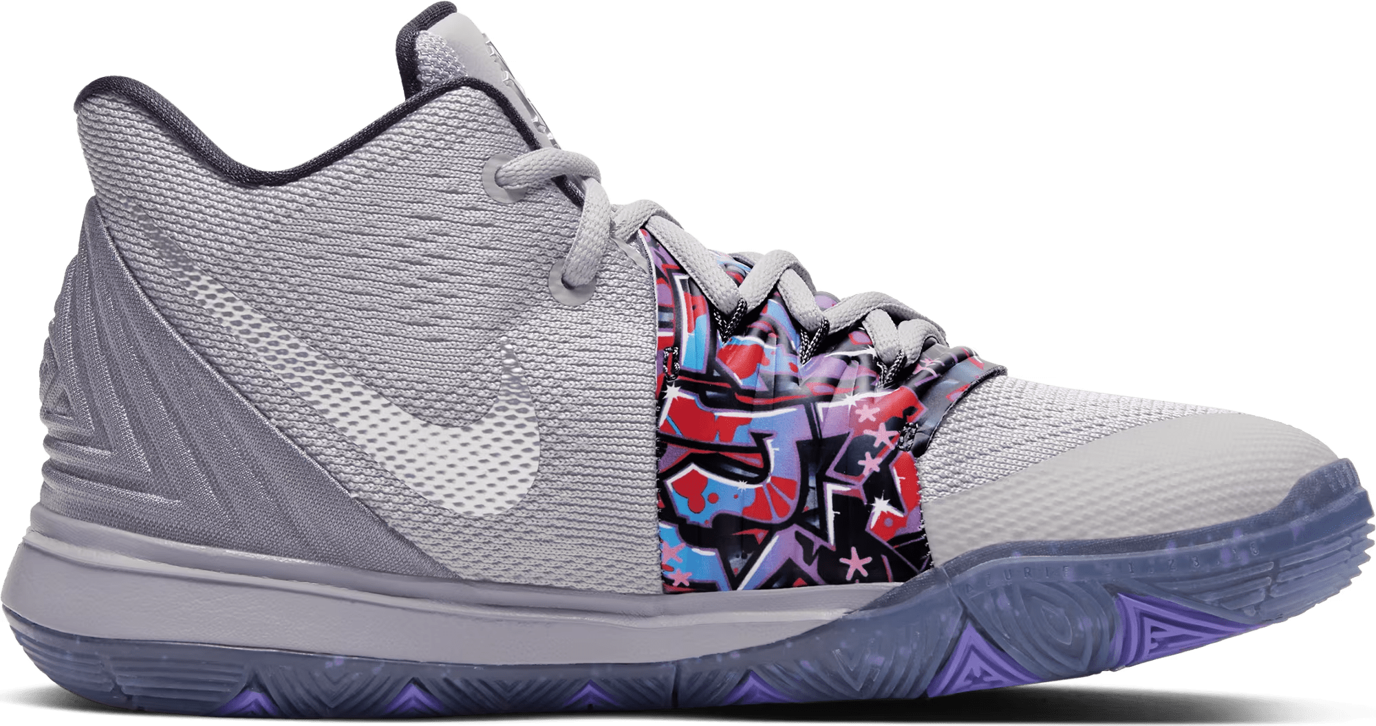Nike Kyrie 5 -  - Grey - Leer - Maat 36 - Foot Locker