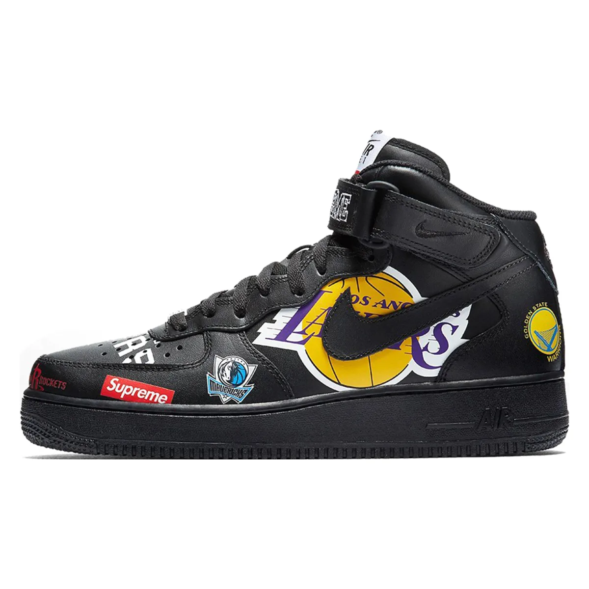 Nike x Supreme NBA Air Force 1 Mid Black