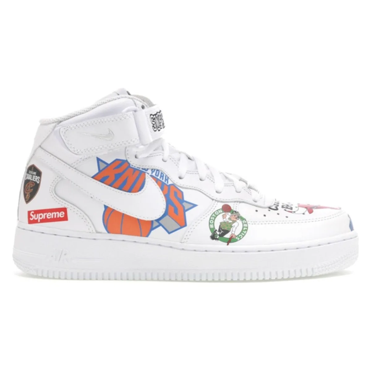Nike x Supreme NBA Air Force 1 Mid White