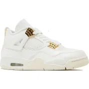 Air Jordan 4 Retro Wmns "White and Gold"