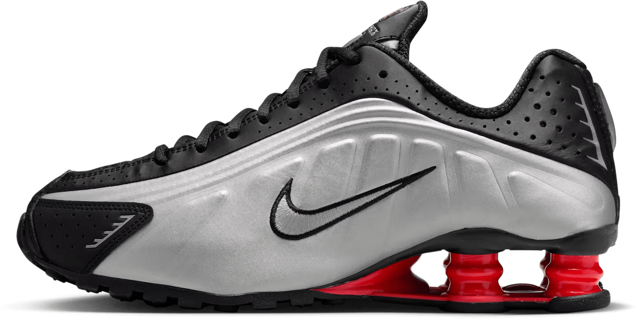 Nike Shox R4 Black Metallic Silver (2025) (Women's)