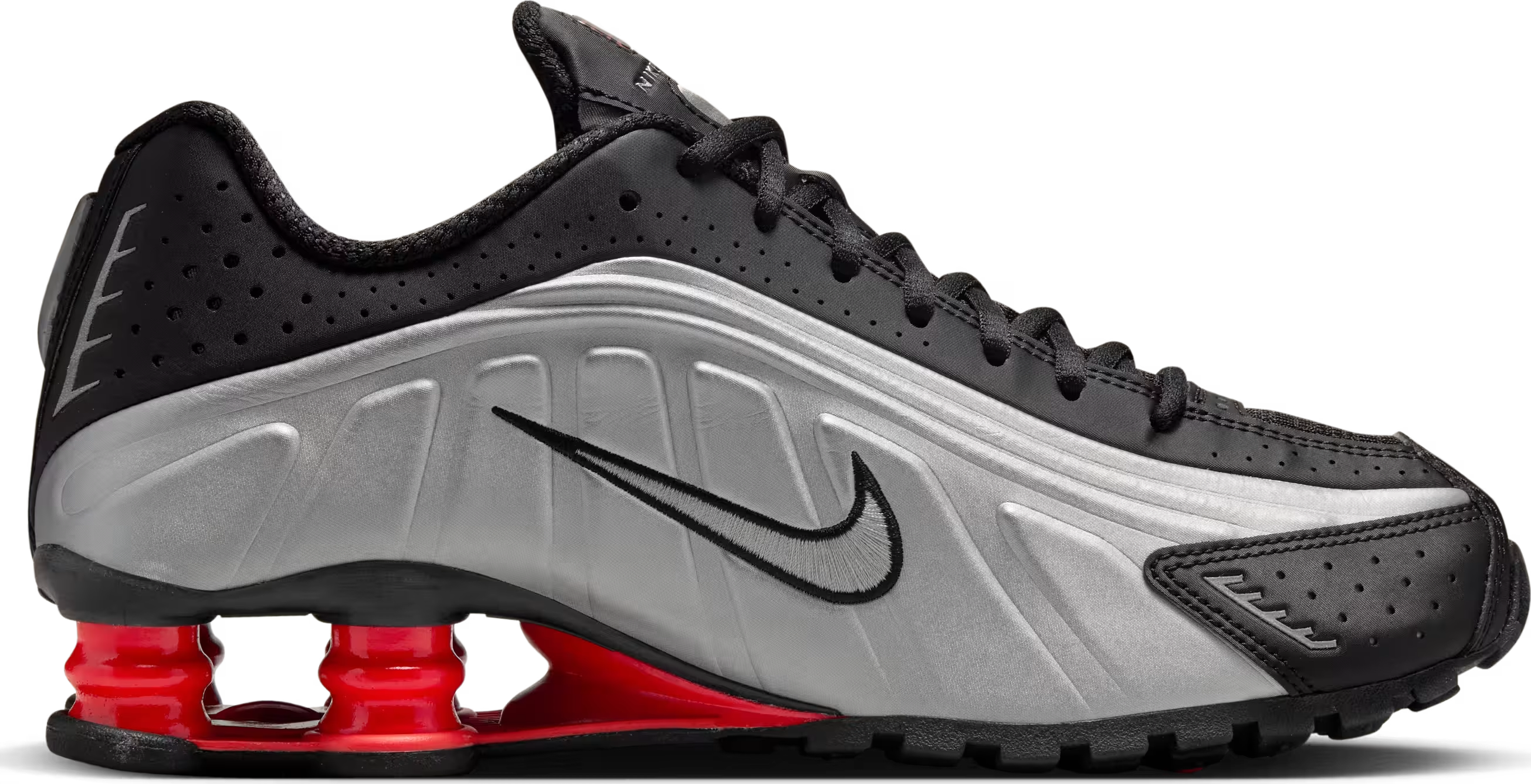 Nike Shox R4 Black Metallic Silver (2025) (Women's)