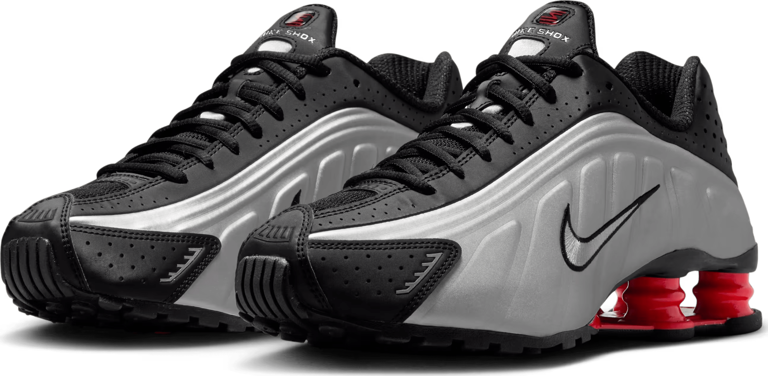 Nike Shox R4 Black Metallic Silver (2025) (Women's)