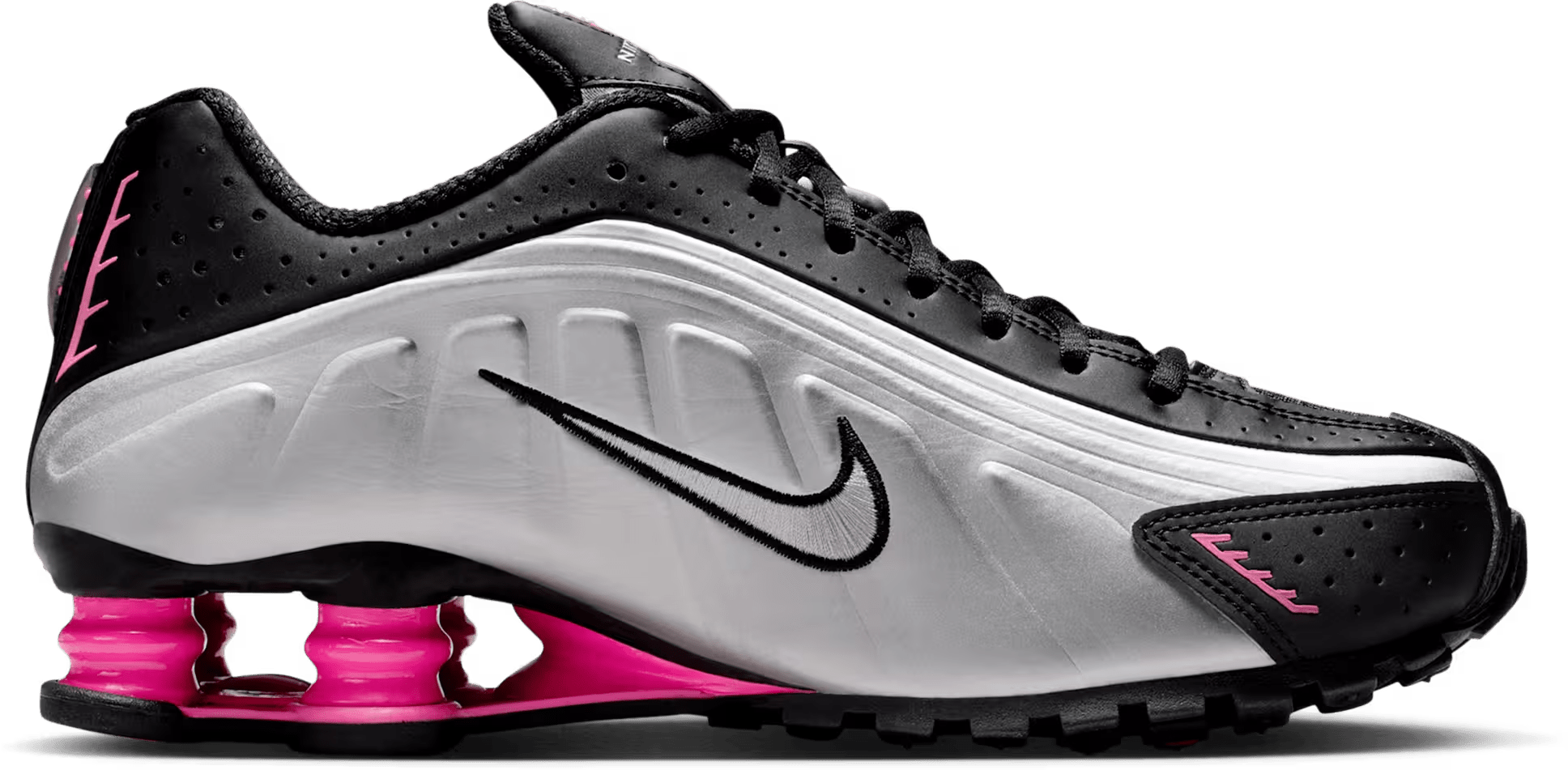 Nike Shox R4 Black Metallic Silver Pinksicle (Women's)