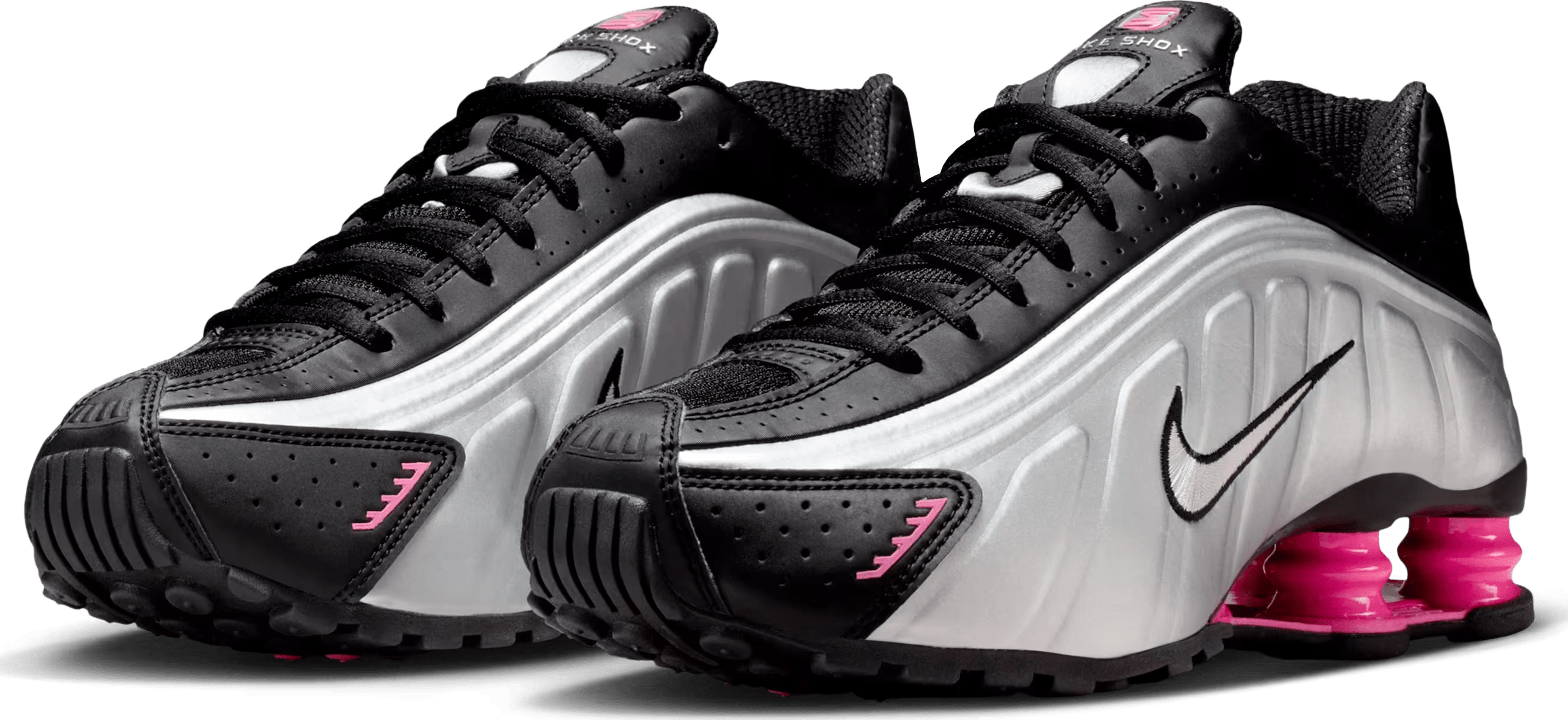 Nike Shox R4 Black Metallic Silver Pinksicle (Women's)