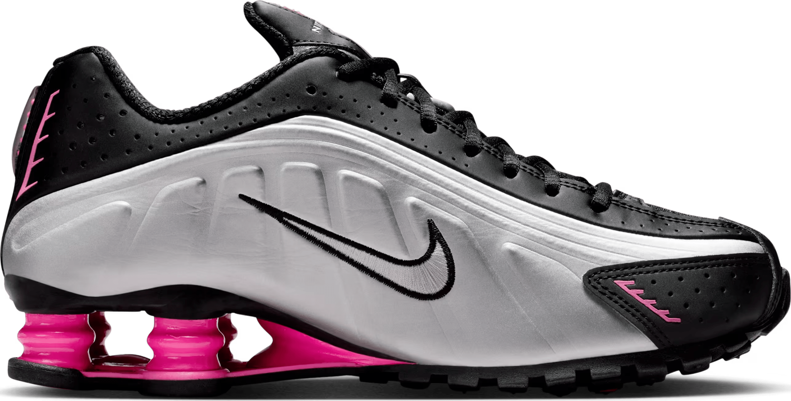 Nike Shox R4 Black Metallic Silver Pinksicle (Women's)