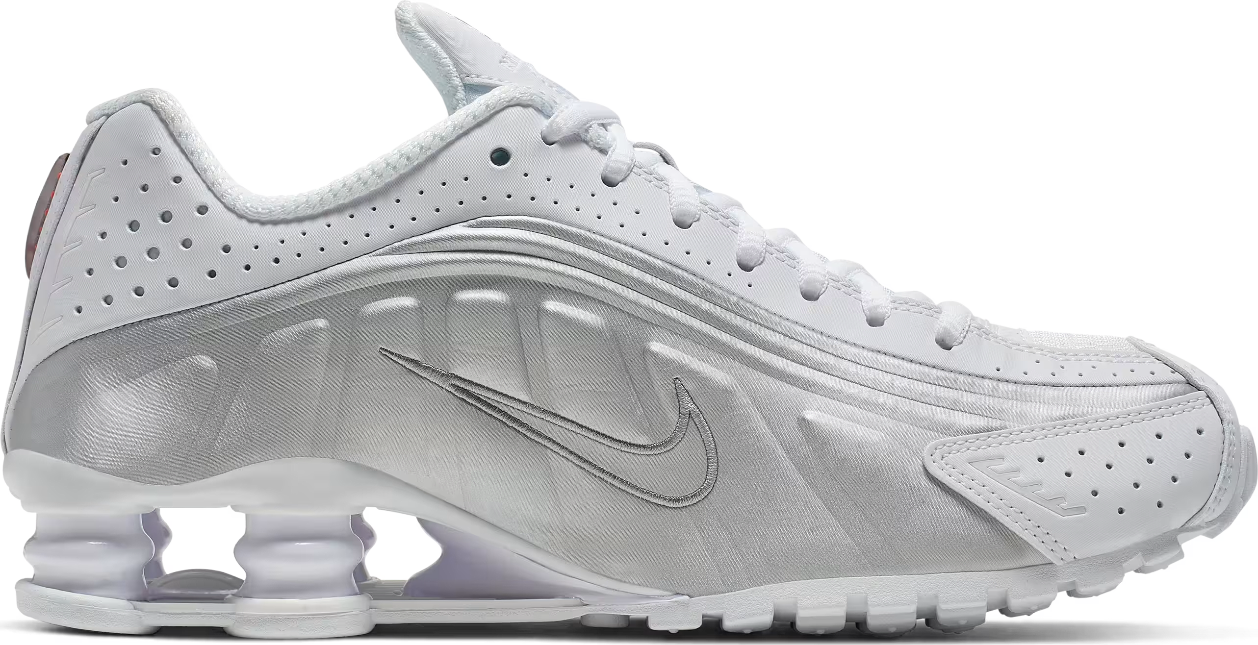 Nike Shox R4 "White Metallic Silver"