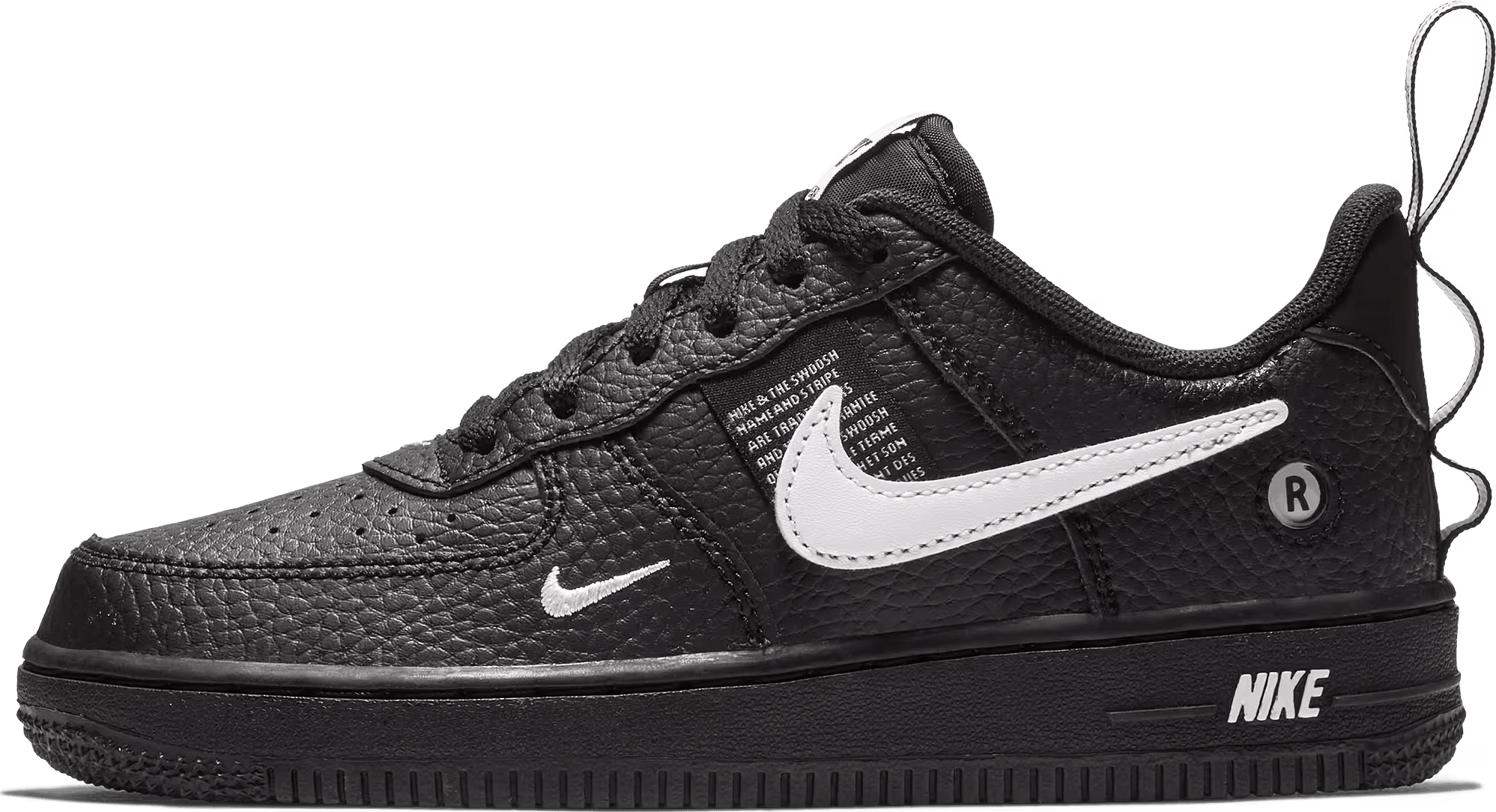 Nike Air Force 1 Low LV8 Utility Black White (PS)