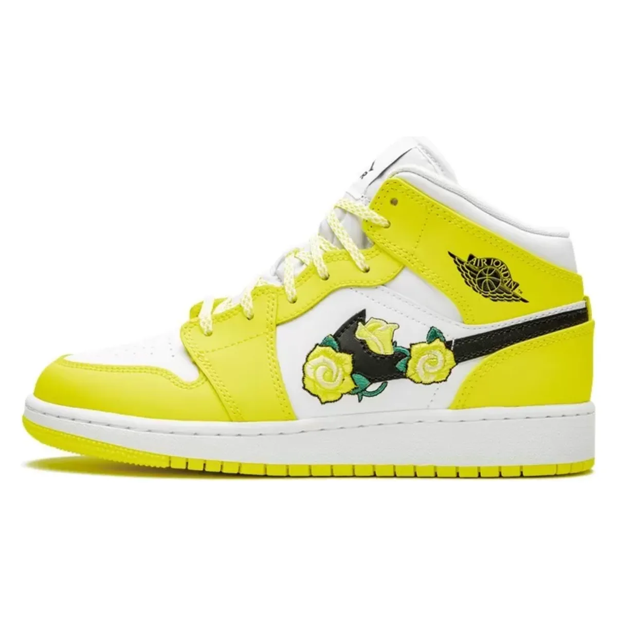 Jordan 1 Mid Dynamic Yellow Floral (GS)