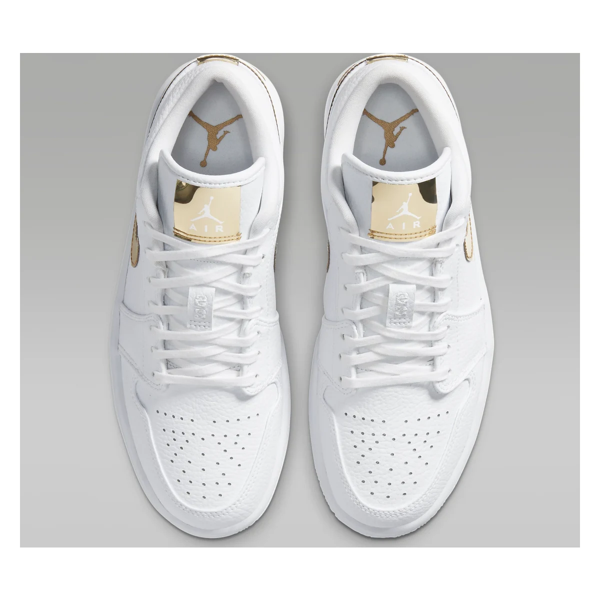 Air Jordan 1 Low SE Wmns "White Metallic Gold"
