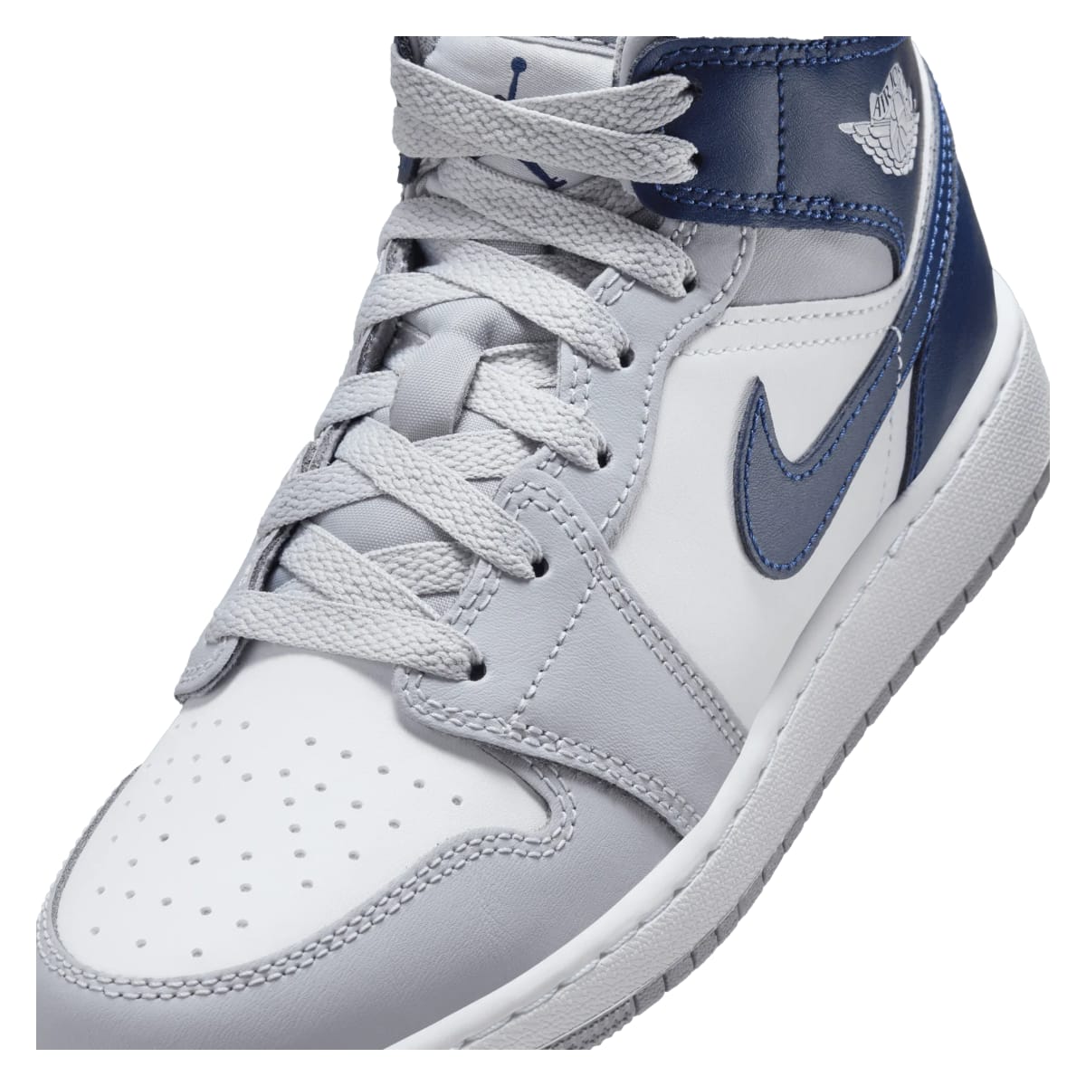 Air Jordan 1 Mid GS "Wolf Grey / Midnight Navy"