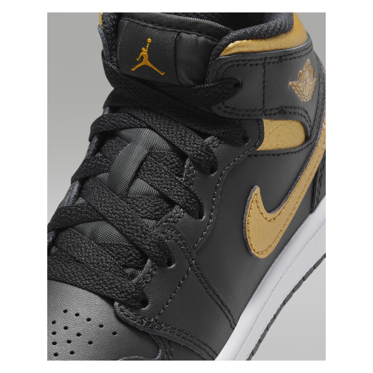 Air Jordan 1 Mid PS "Black Metallic Gold"