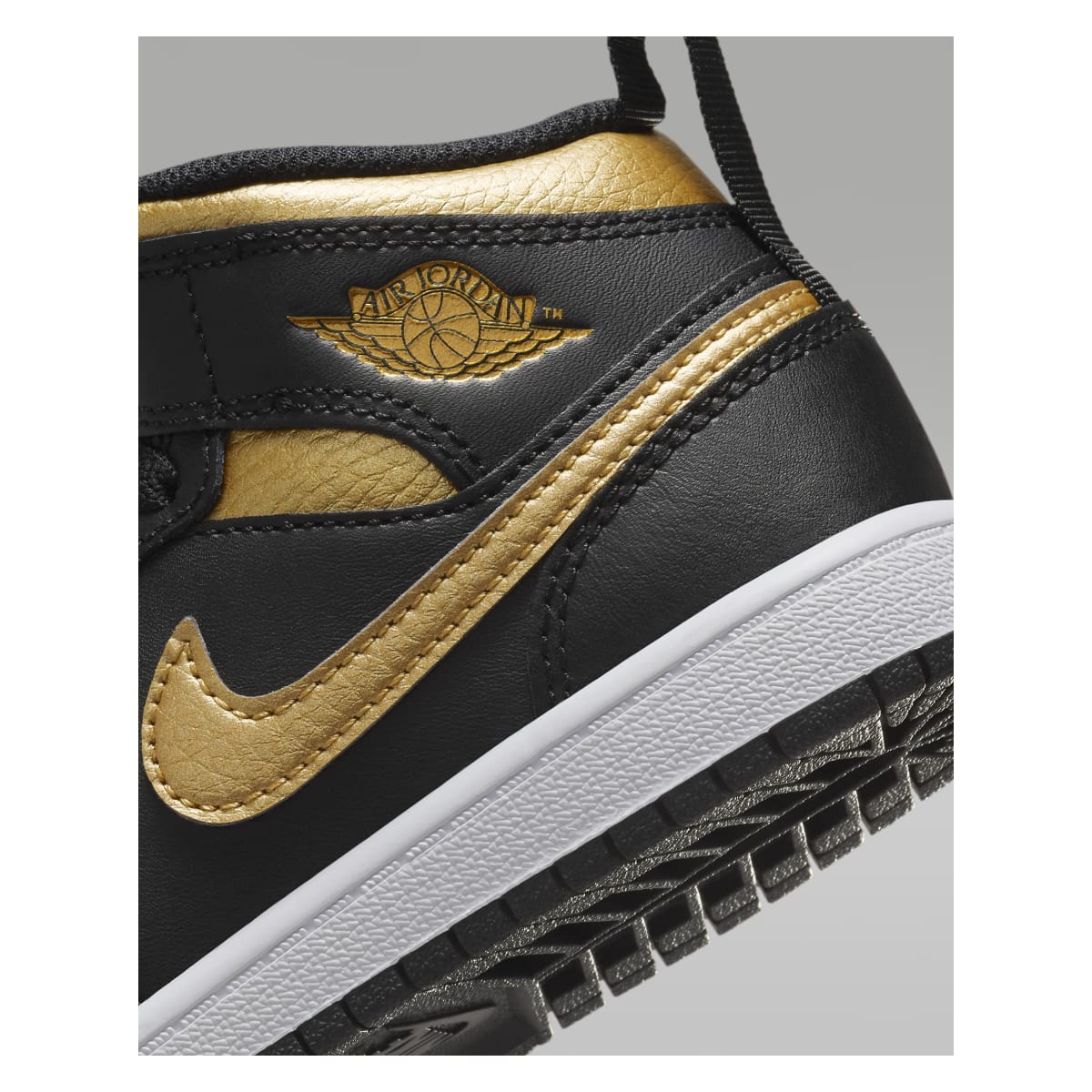 Air Jordan 1 Mid PS "Black Metallic Gold"