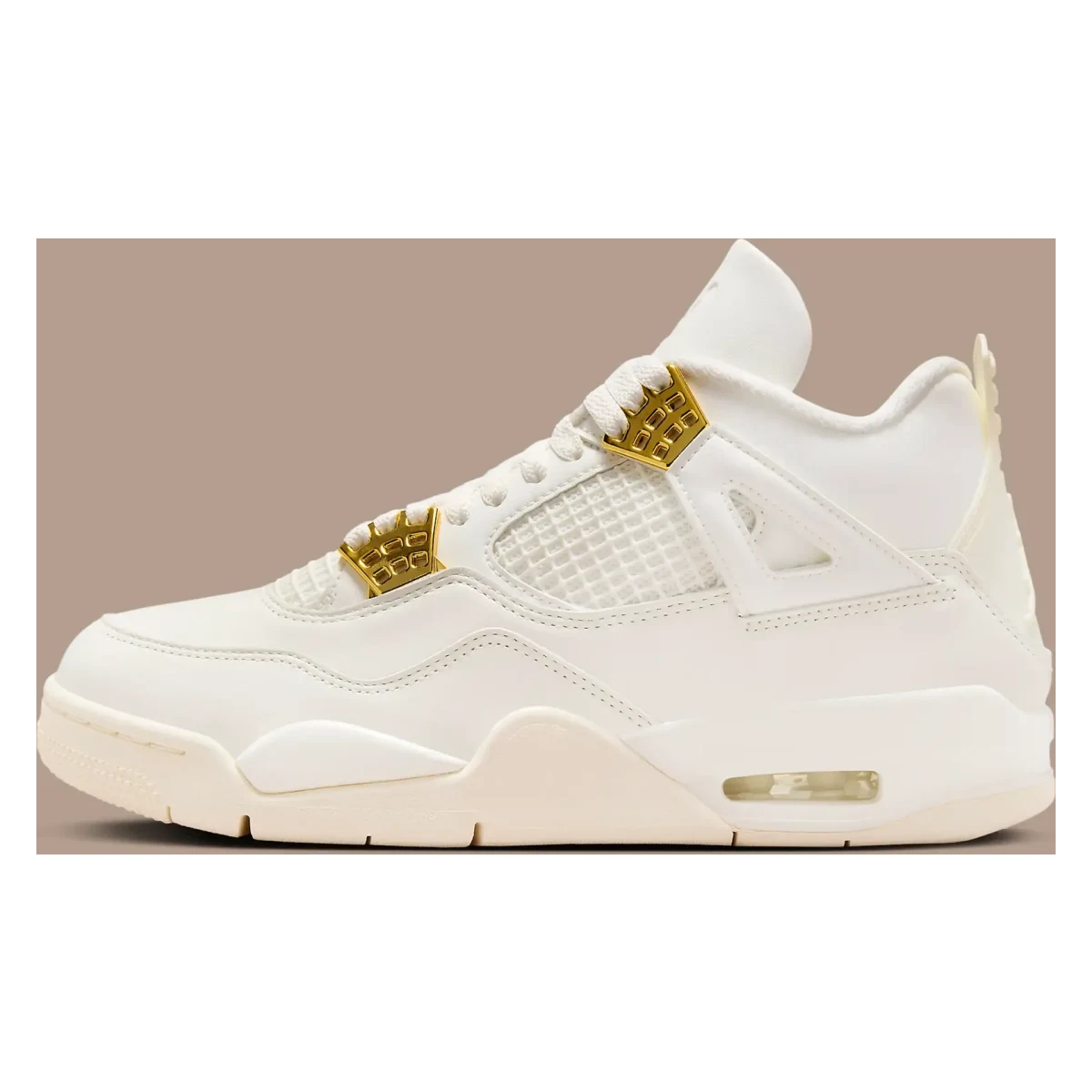Air Jordan 4 Retro Wmns "White and Gold"
