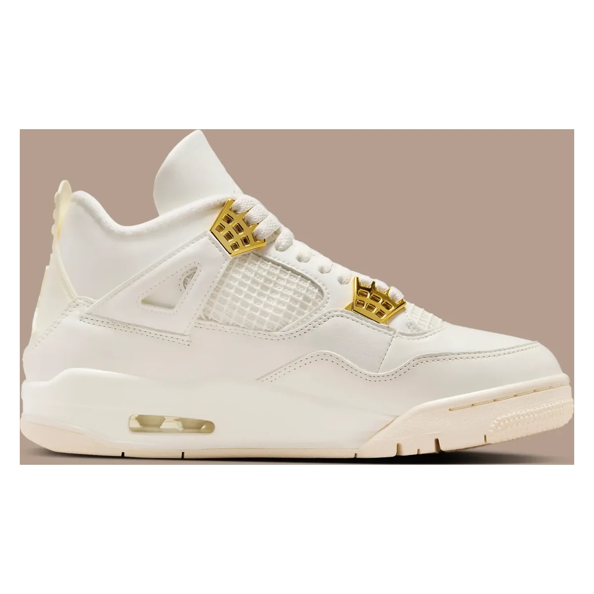 Air Jordan 4 Retro Wmns "White and Gold"