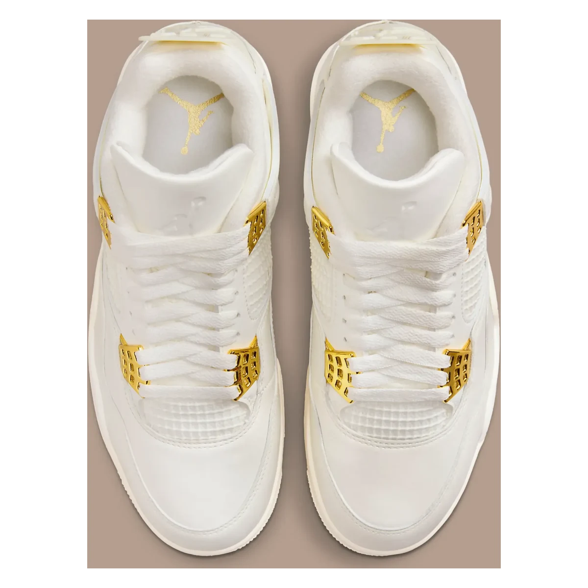 Air Jordan 4 Retro Wmns "White and Gold"