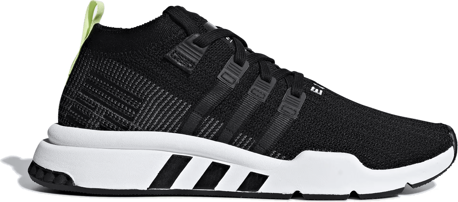 adidas EQT Support Mid ADV Primeknit Core Black Grey Five Cloud White