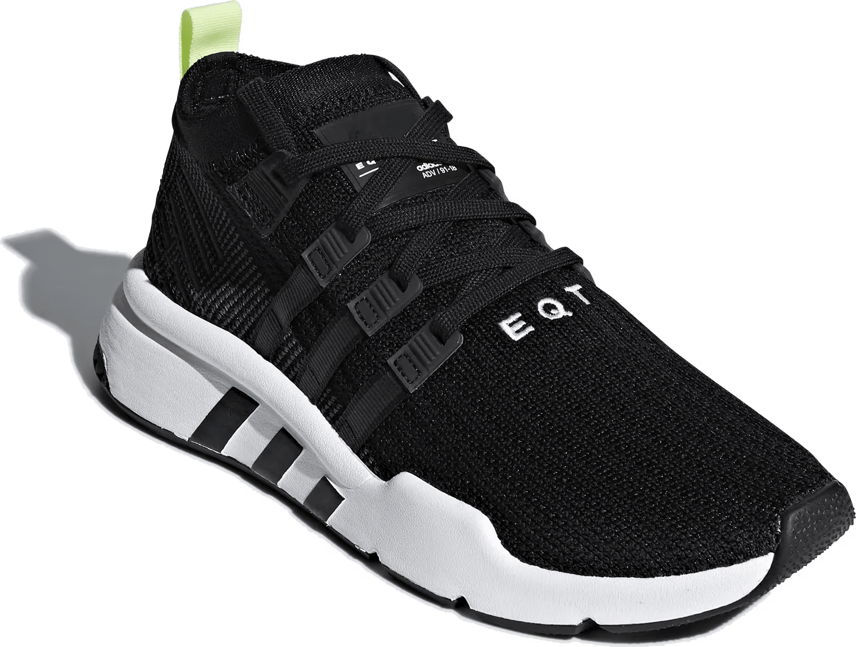 adidas EQT Support Mid ADV Primeknit Core Black Grey Five Cloud White