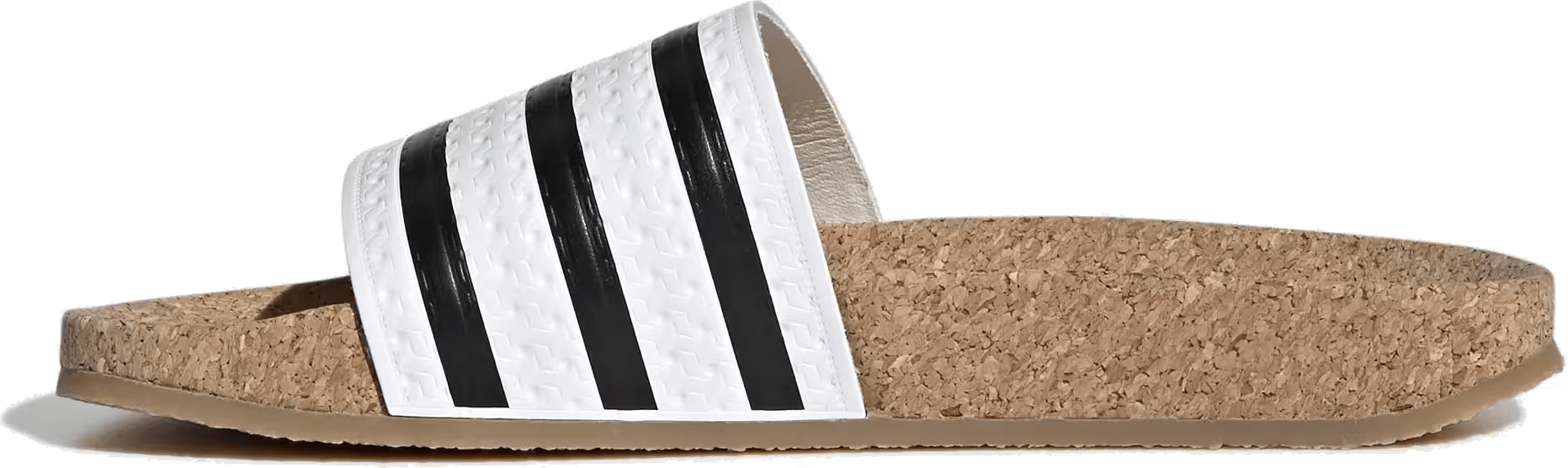 adidas Adilette Slides Cork White Black (Women's)