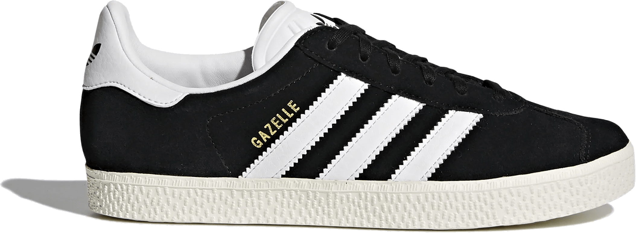 adidas Gazelle Core Black Cloud White Gold Metallic (GS)