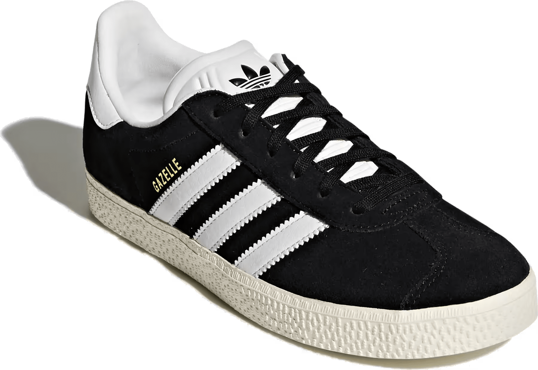adidas Gazelle Core Black Cloud White Gold Metallic (GS)