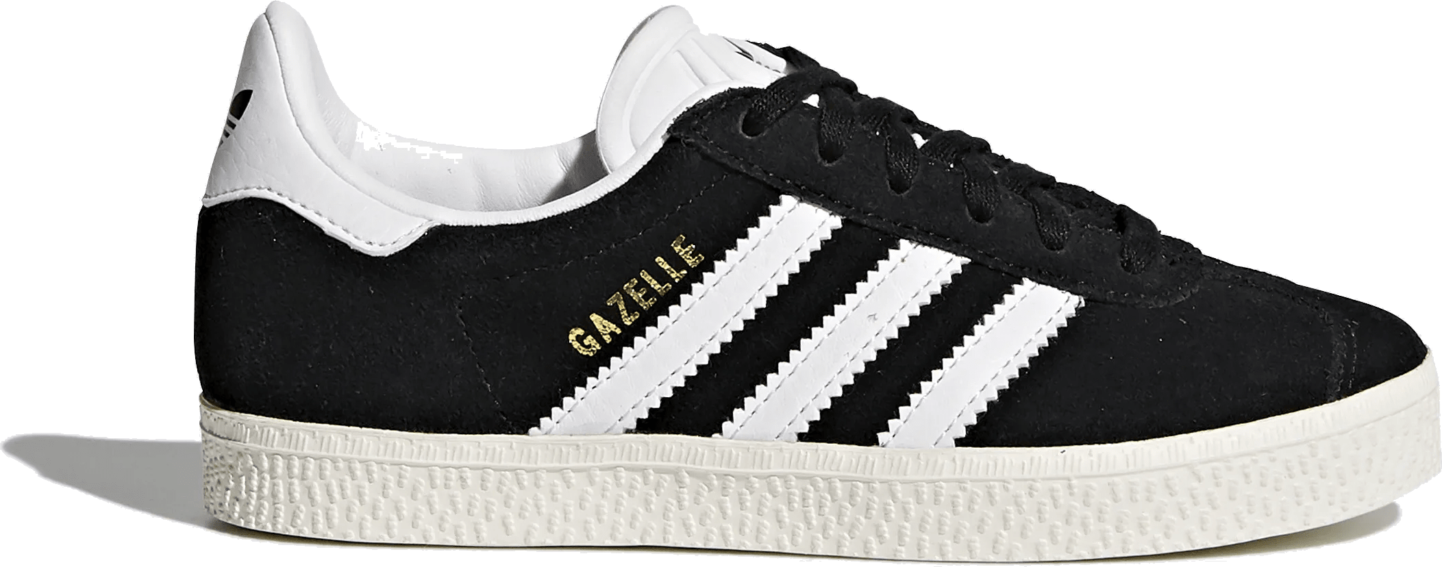 adidas Gazelle Core Black Cloud White Gold Metallic (PS)