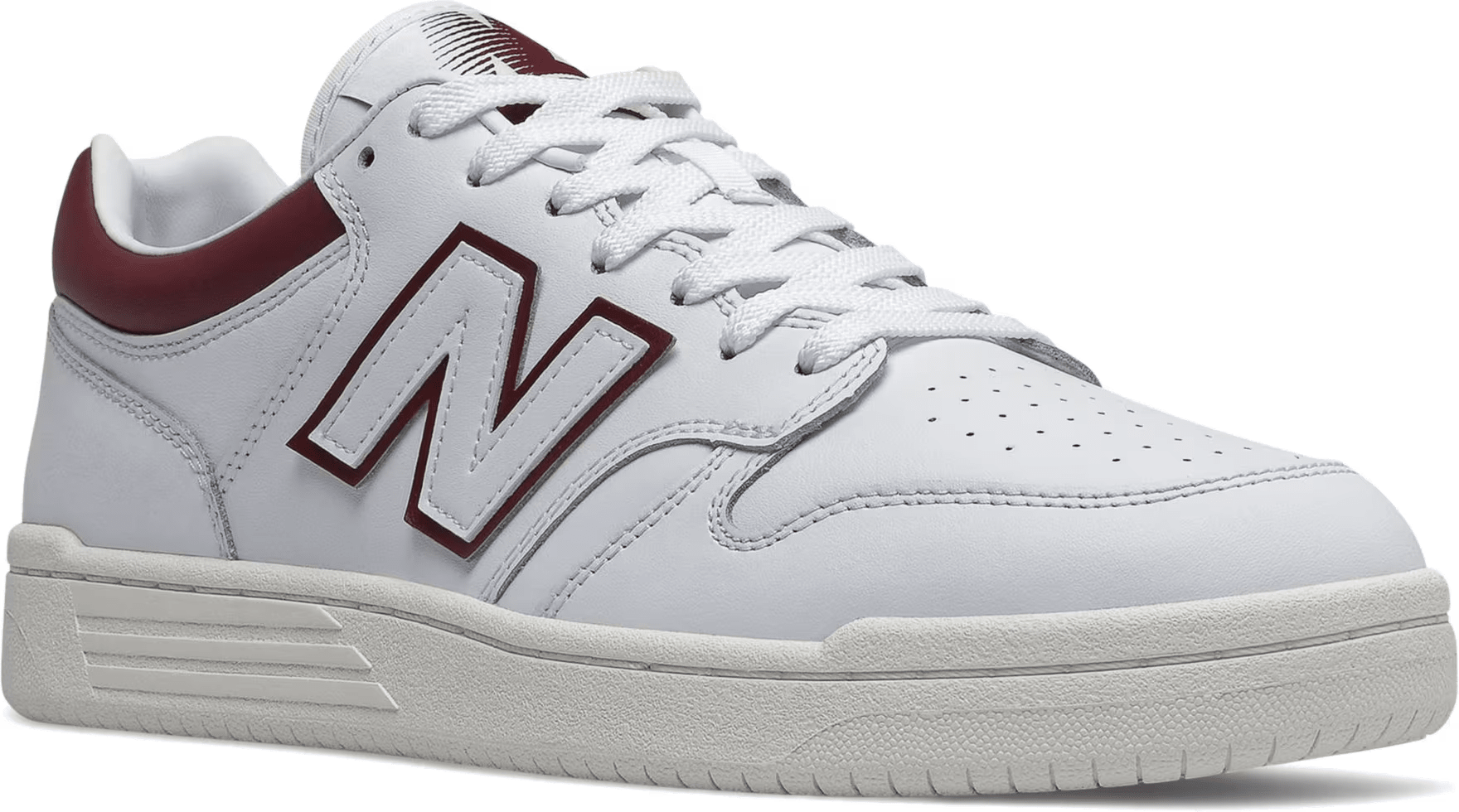 New Balance 480 White Maroon