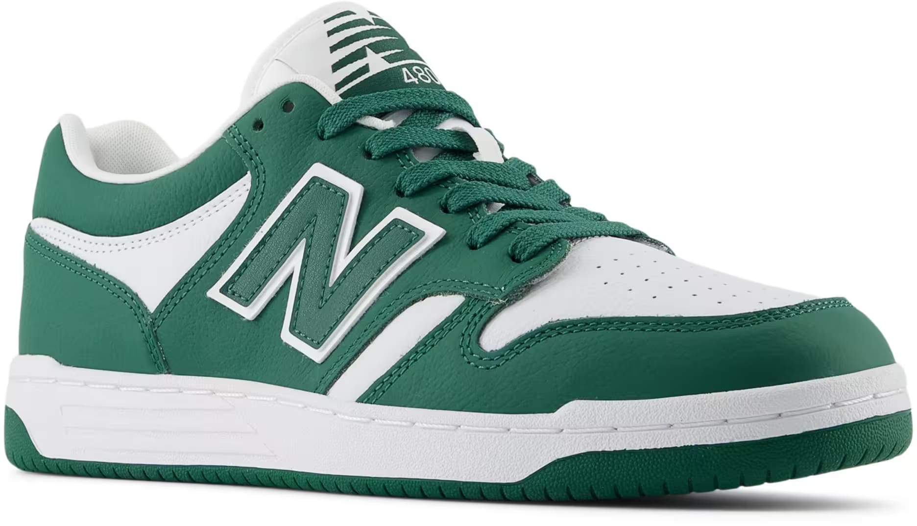 New Balance 480 Team Forest Green White