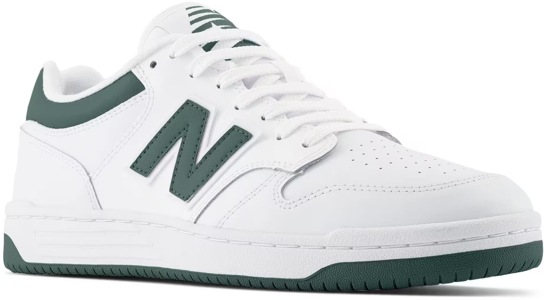 New Balance 480 White Nightwatch Green