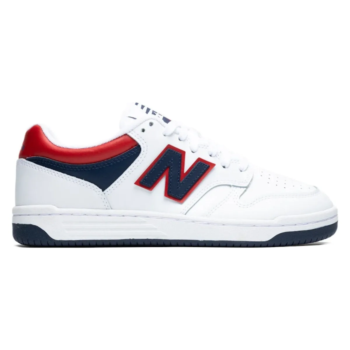New Balance 480 White Indigo Red