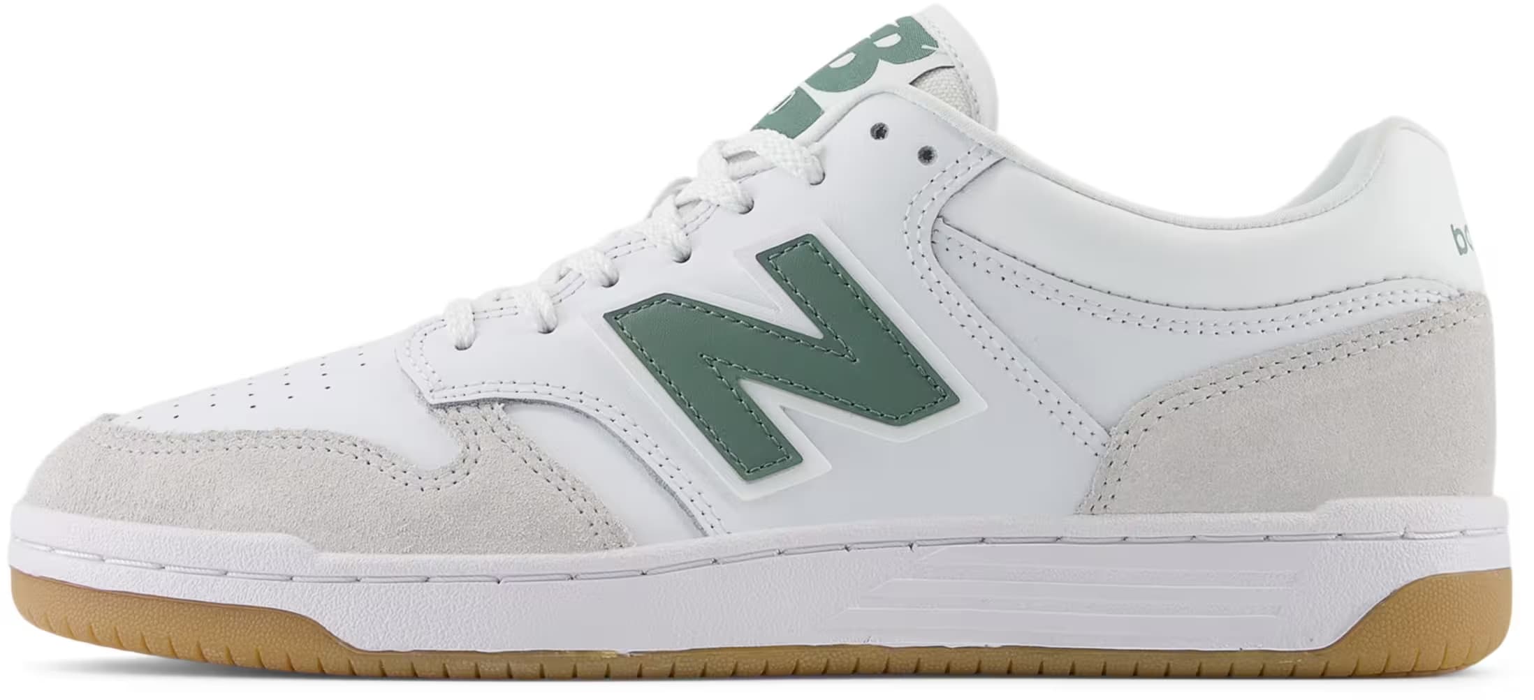 New Balance 480 White Grey Green Gum