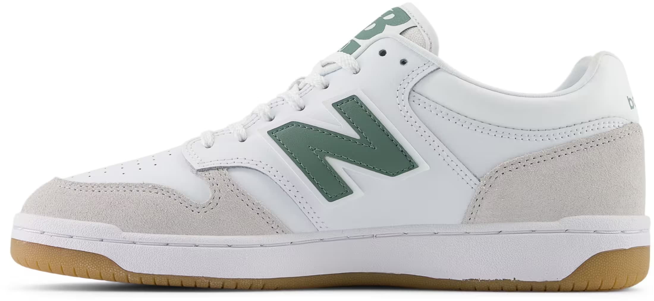 New Balance 480 White Grey Green Gum
