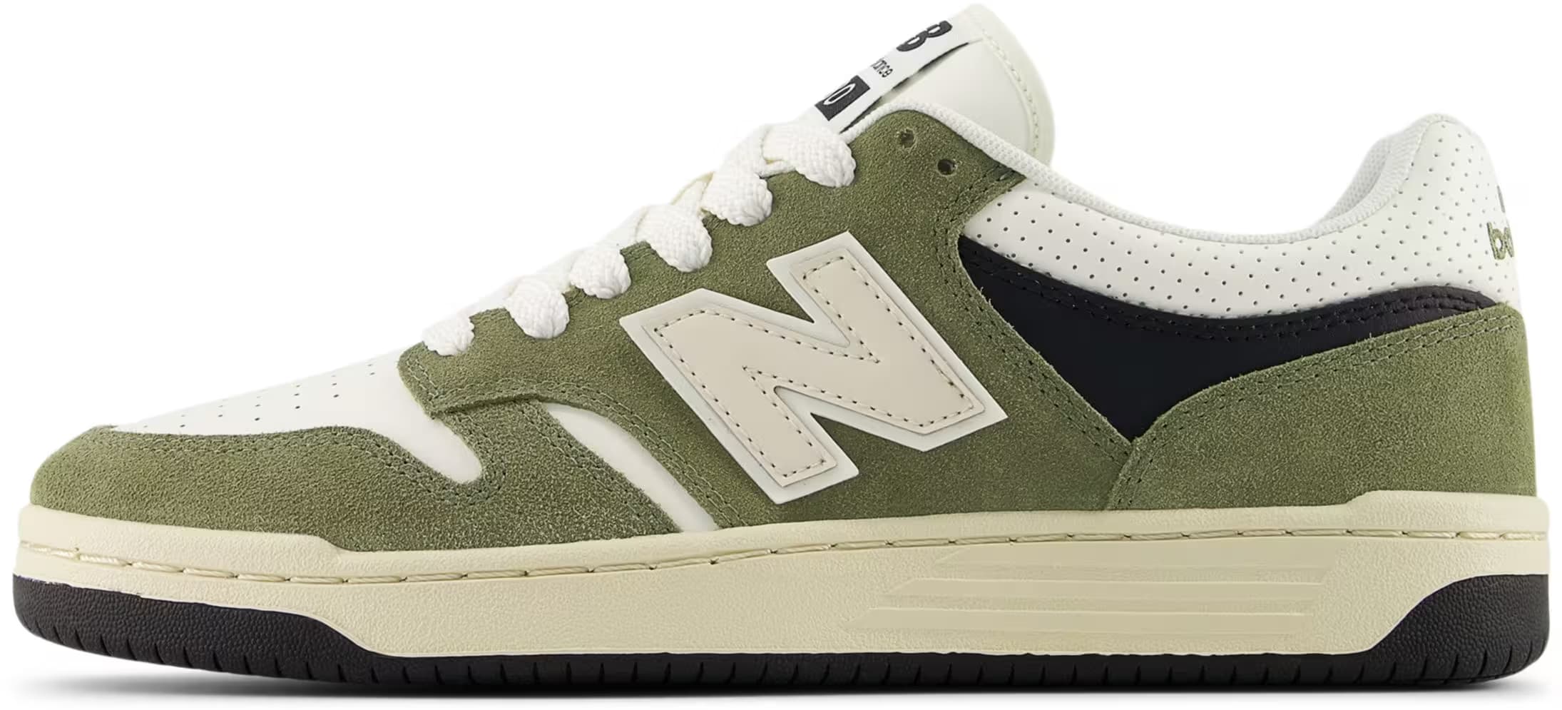 New Balance 480 Dark Olivine Sea Salt