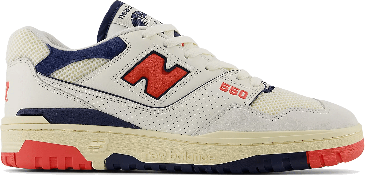 New Balance 550 "Sea Salt / Blast Red"