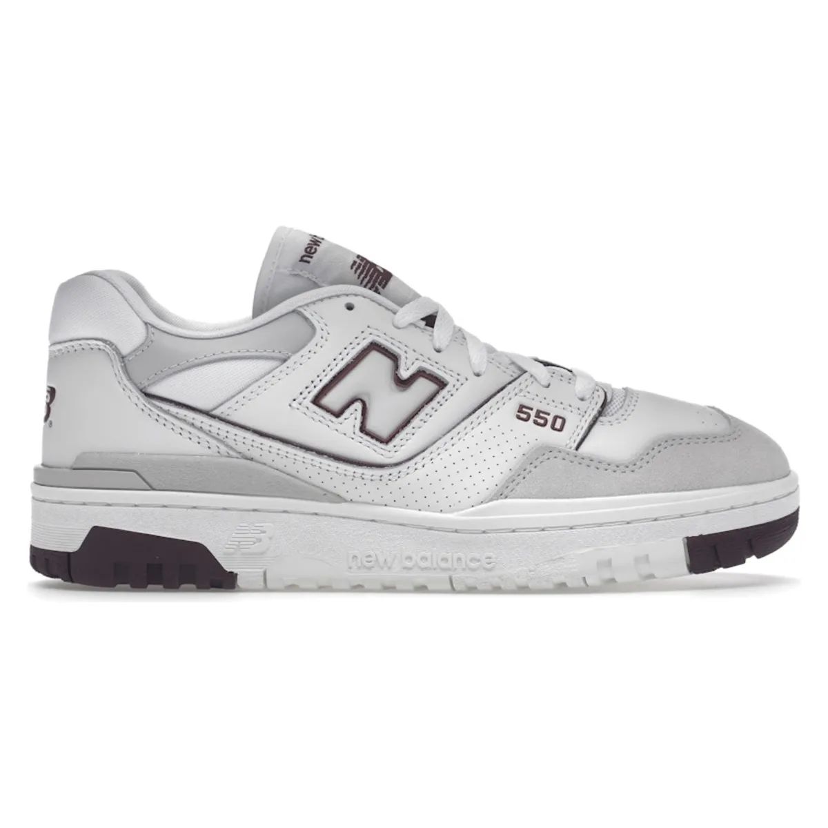 New Balance 550 Summer Fog Burgundy