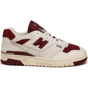 New Balance 550 Sea Salt Classic Crimson