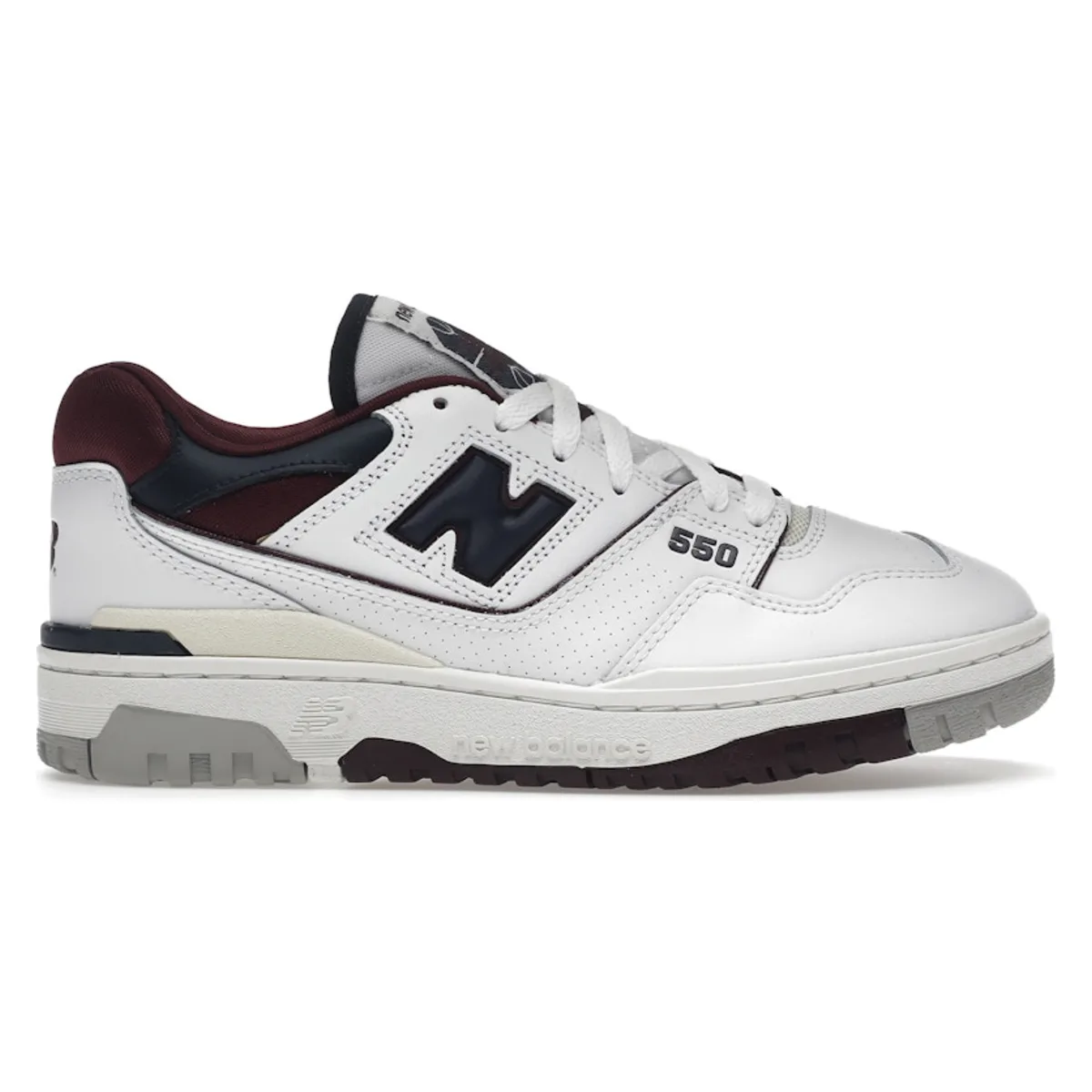 New Balance 550 White Navy NB Burgundy