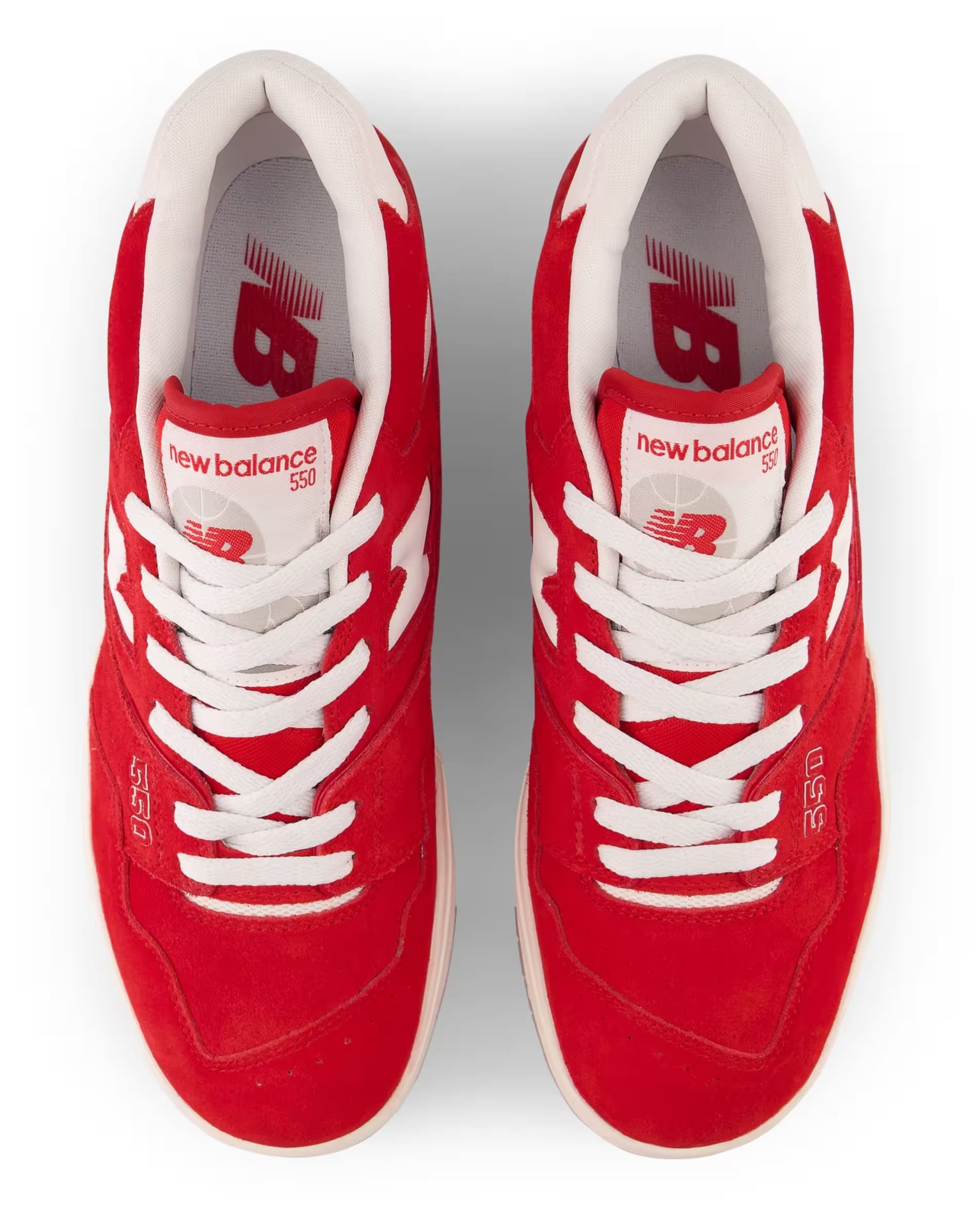 New Balance 550 Suede Pack Team Red