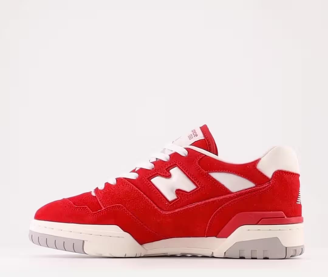 New Balance 550 Suede Pack Team Red