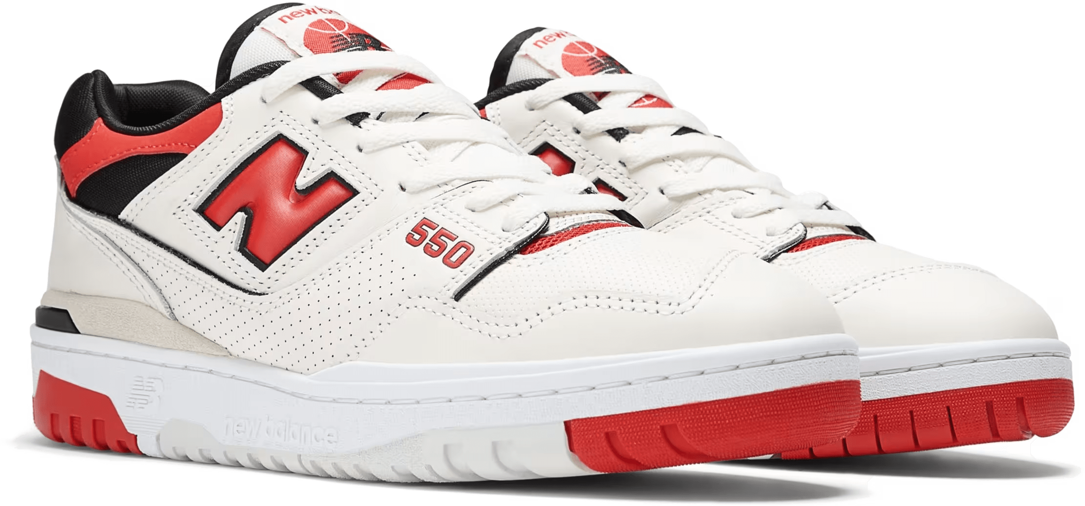 New Balance 550 Sea Salt True Red