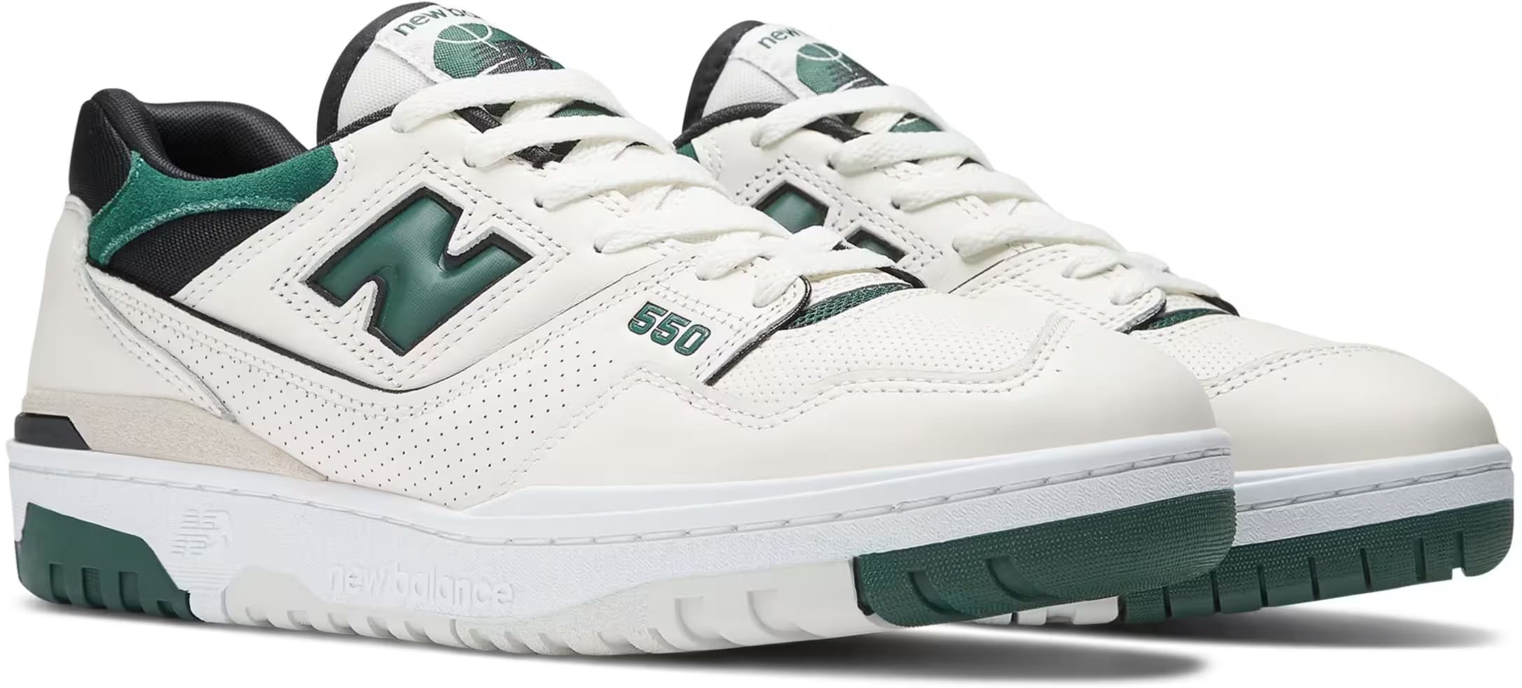 New Balance 550 Sea Salt Pine Green