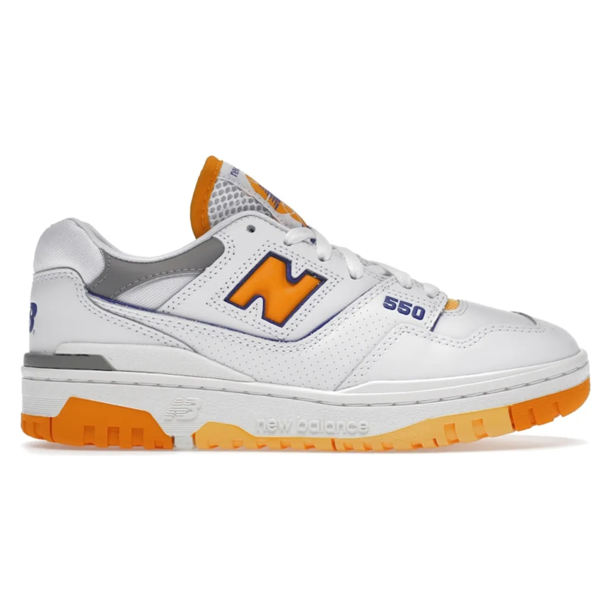 New Balance 550 White Vibrant Orange