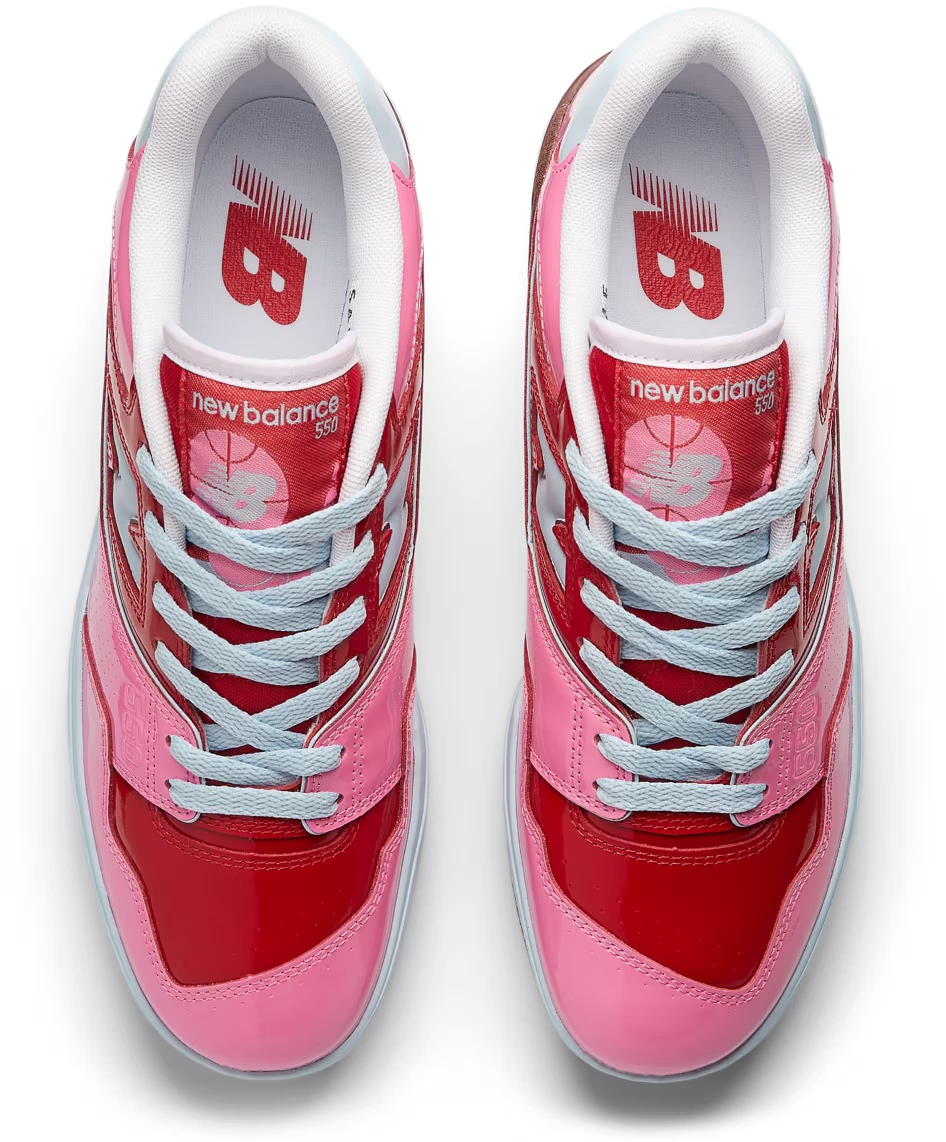 New Balance 550 Y2K Patent Leather "Red/Pink"