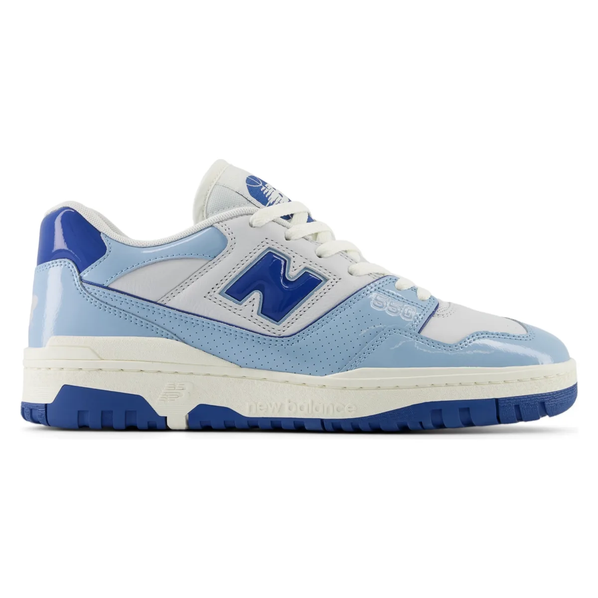 New Balance 550 Patent Leather "Chrome Blue"