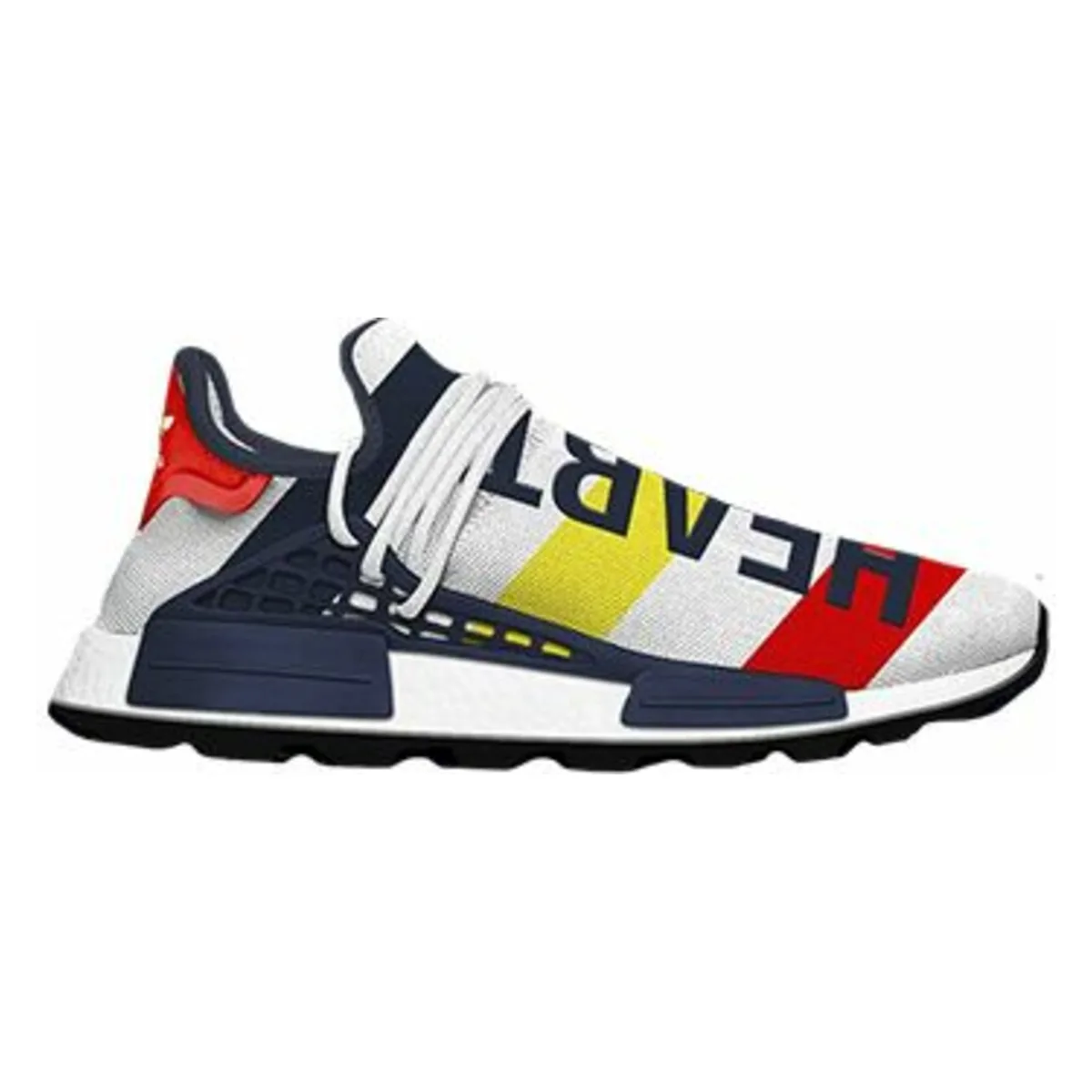 Pharrell Williams x adidas NMD Hu BBC White Scarlet